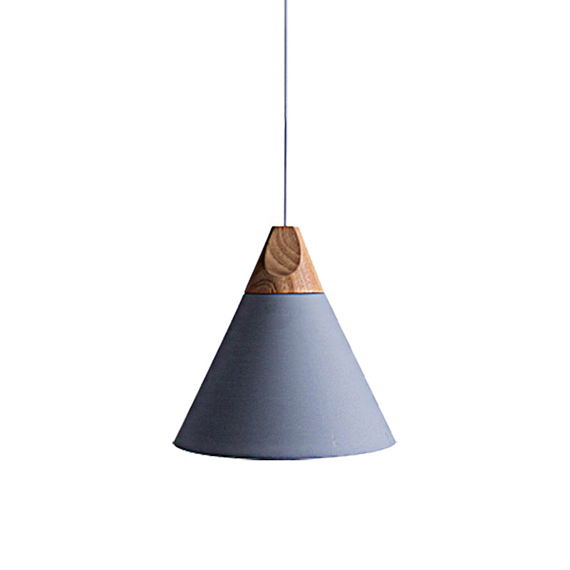 Conical Shade Metal Pendant Light - Contemporary Kitchen Hanging Fixture (5.5’/8.5’/10’ W