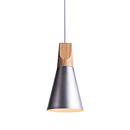 Conical Shade Metal Pendant Light - Contemporary Kitchen Hanging Fixture (5.5’/8.5’/10’ W