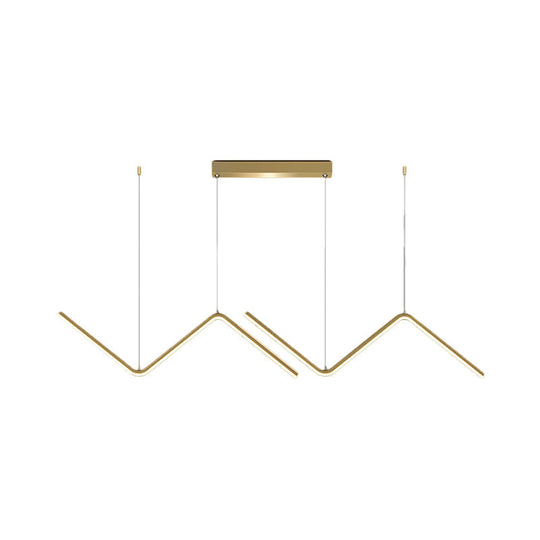 Metal Multi-Pendant Black/Gold Led Ceiling Light In Warm/White