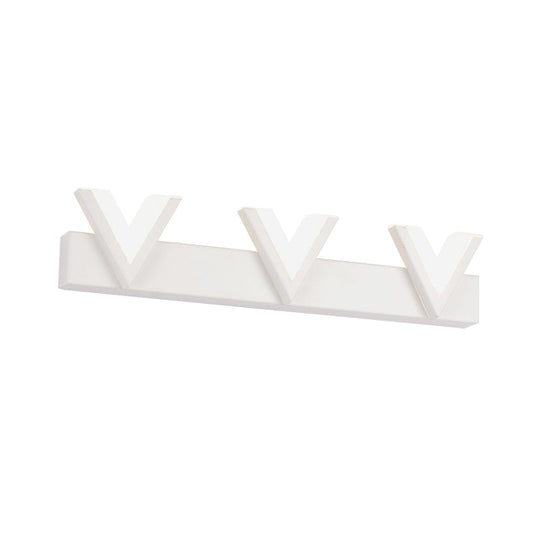 Modern V-Shaped Led Vanity Light: Acrylic Bathroom Mirror Lamp (2/3-Light Warm/White)