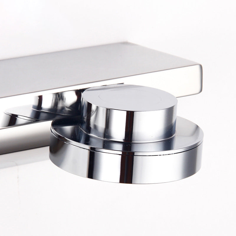 Contemporary Round Wall Lamp - Stainless Steel With 2/3 Lights And Warm/White Light Silver Finish