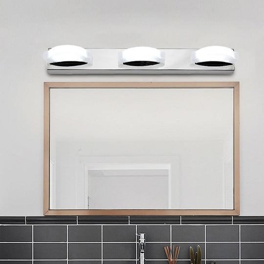 Modern Led Vanity Mirror Light With Rotatable Acrylic Design And Warm/White Lighting - Perfect For