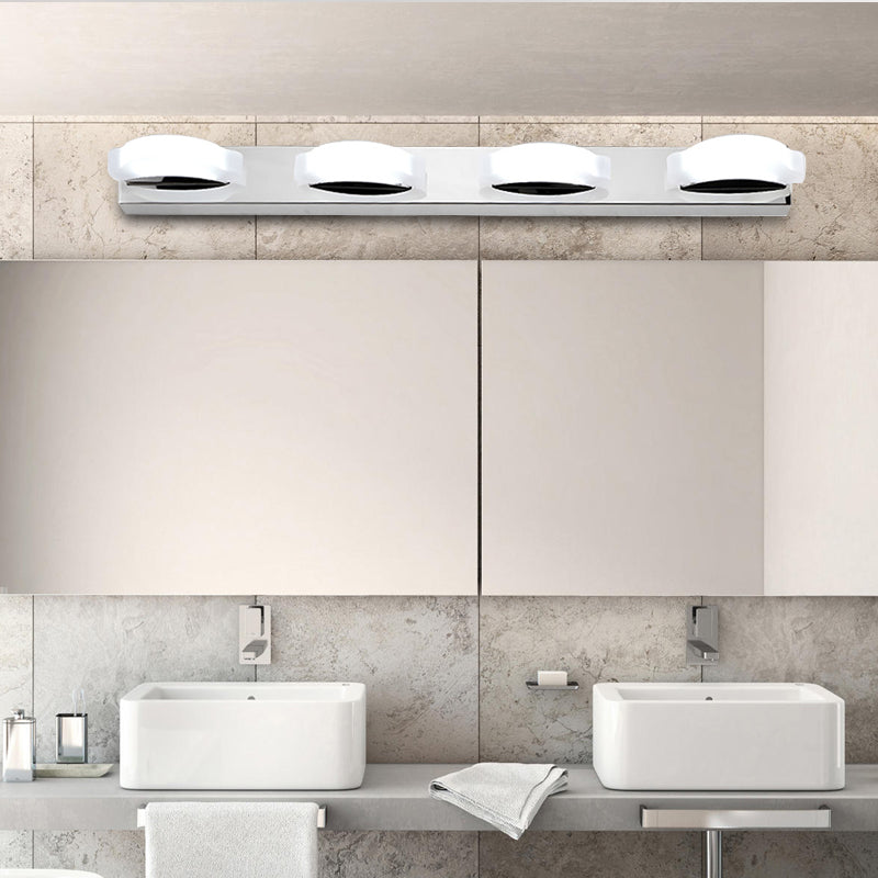 Modern Led Vanity Mirror Light With Rotatable Acrylic Design And Warm/White Lighting - Perfect For