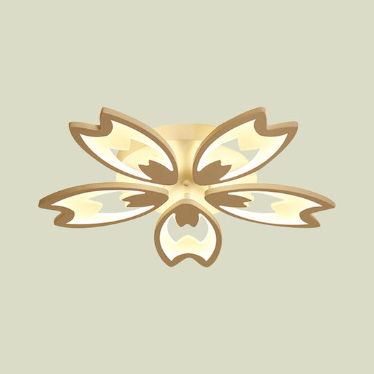 Contemporary Led Ceiling Light With Acrylic Buds - Warm/White/Natural Options 3/5/9 - Head Flush