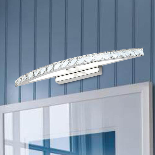 Modern Crystal Bow Wall Sconce In Clear/Champagne 17-27.5 Wide