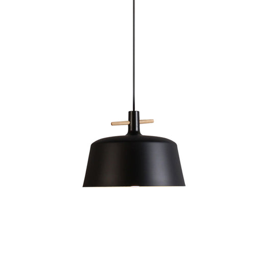 Contemporary Metal Pendant Lamp With Shade - Stylish Dining Room Hanging Light Fixture In