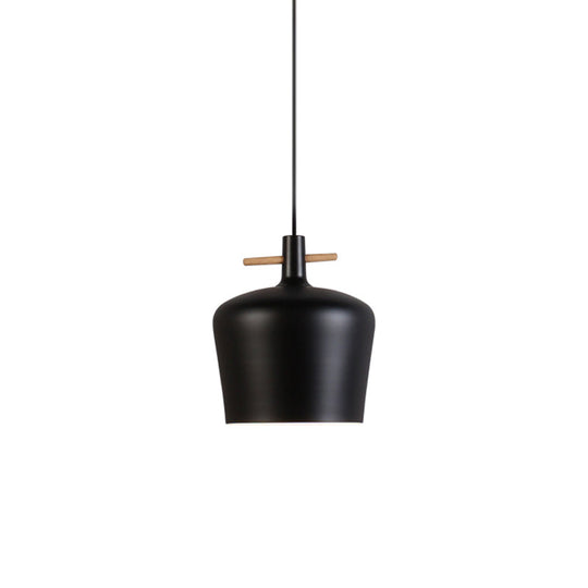 Contemporary Metal Pendant Lamp With Shade - Stylish Dining Room Hanging Light Fixture In