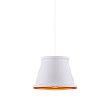Vintage Style Pendant Light With Metallic Tapered Shade - 1 Bulb Suspension For Dining Room In