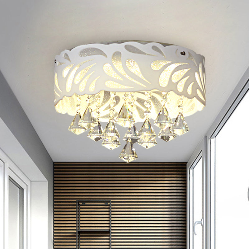 Modern Clear Crystal Flushmount Ceiling Light Fixture - 18/23.5/12.5’ Width 8/12 - Bulb/Led With