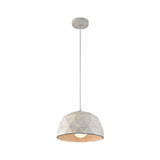 Modern Nordic Dome Ceiling Light In Black/White For Coffee Shop - 12/14 W 1-Light