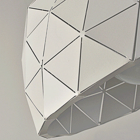 Modern Nordic Dome Ceiling Light In Black/White For Coffee Shop - 12/14 W 1-Light