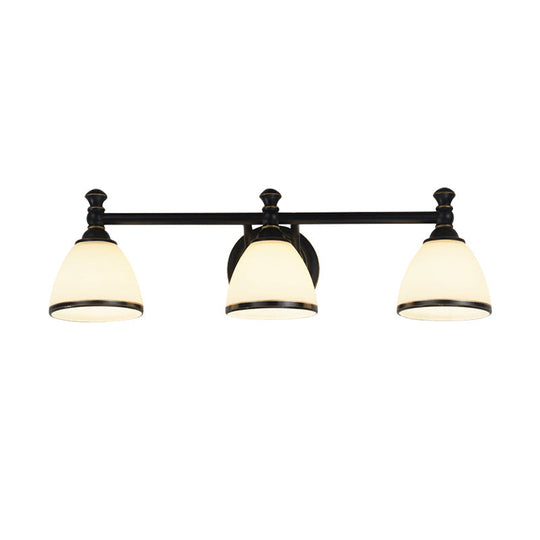 Modern Black Vanity Sconce - Elegant Shower Room Wall Lighting Solution