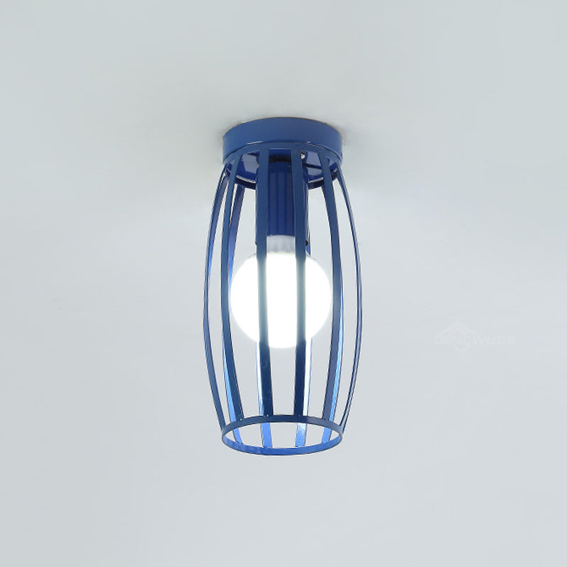 Nordic Metal Ceiling Mount Lamp | Oval Flush Light 1 Corridor Lighting -