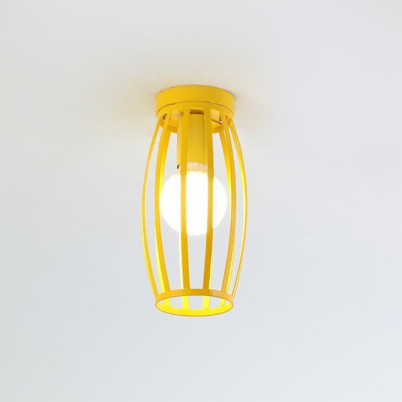 Nordic Metal Ceiling Mount Lamp | Oval Flush Light 1 Corridor Lighting -