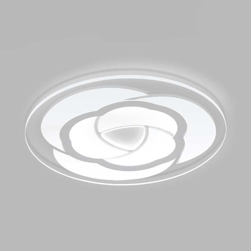 Blossom Ultra Thin Acrylic Flushmount Modernism White Led Ceiling Light 16.5/20.5 Warm/White