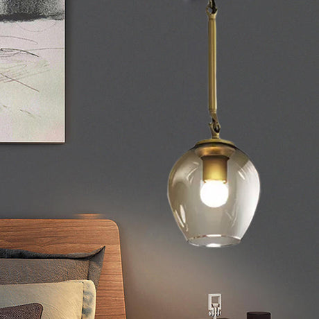 Vintage Wine Cup Pendant Light In Black/Gold For Kitchen Gold