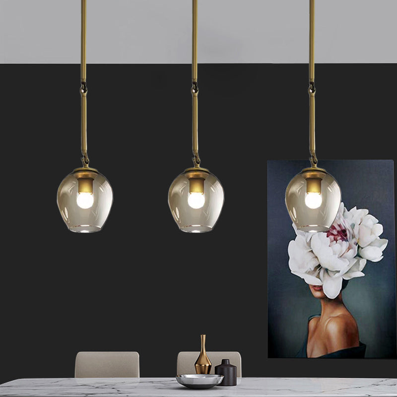 Vintage Wine Cup Pendant Light In Black/Gold For Kitchen