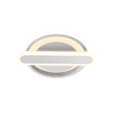 Modern Metal Black/White/Gold Led Ceiling Flushmount For Corridor - Small Circle & Oval Design