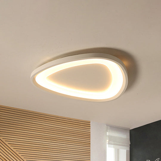 Modern Raindrop Led Ceiling Light In Warm/White For Kitchen - 18’/23.5’ W