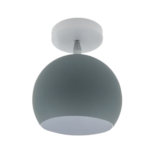 Adjustable Half Sphere Flush Mount Macaron Aluminum Lighting Fixture - Small | 1 Bulb