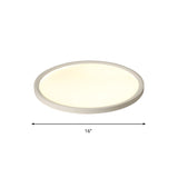 Sleek And Modern Acrylic Led Flush Mount Ceiling Light Fixture In Warm/White Multiple Sizes
