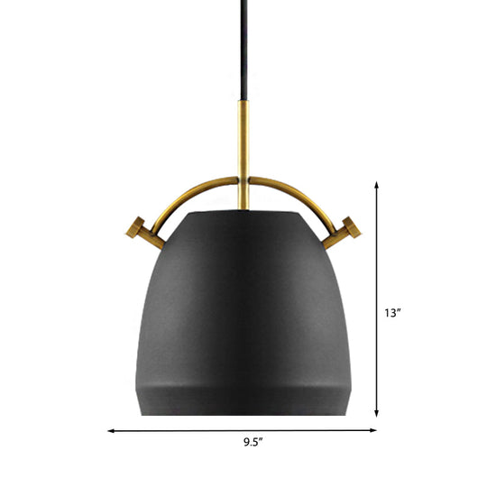 Retro Dome Shade Hanging Ceiling Light - Stylish Metal Pendant Lamp For Table 10’/11’/13’