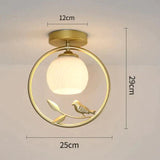 Northern Europe Led Corridor Bird Ceiling Lamp