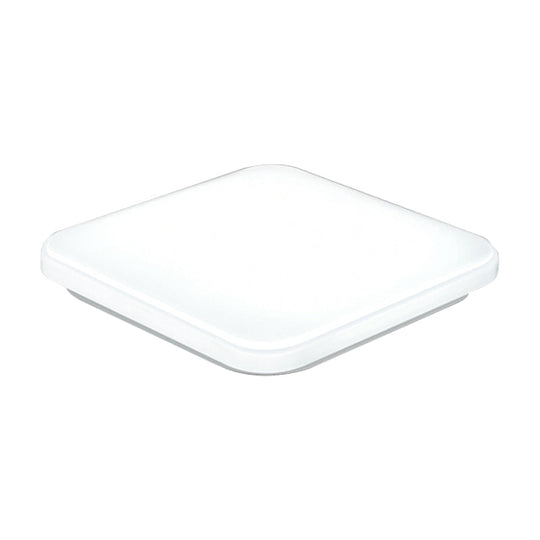 Nordic Led Ceiling Flush Mount Light - White Square Lamp With Acrylic Shade (12/15/18) For Bedroom