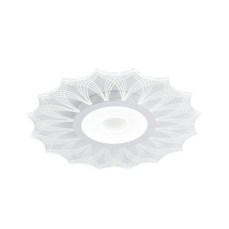 Contemporary Ultra Thin Led Flush Mount Ceiling Light Fixture For Bedroom - Clear Acrylic