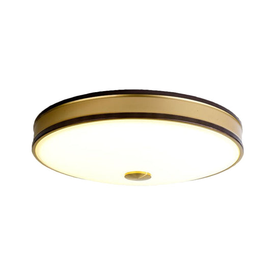 Black/Gold Round Led Flush Mount Ceiling Light - 12’/19’/15.5’ Diameter Perfect For Bedrooms