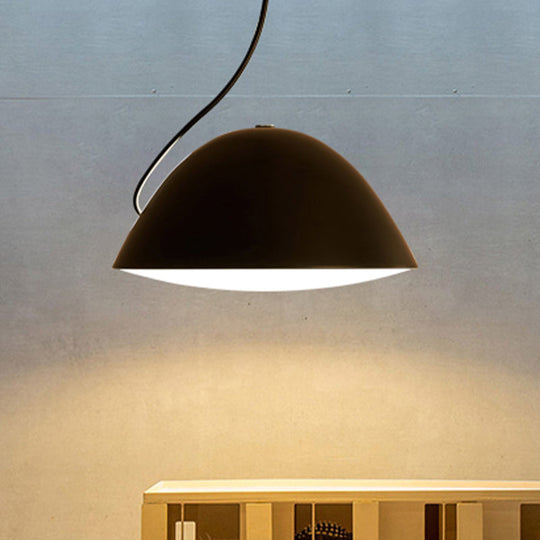 Contemporary Black/White Metal Pendant Light For Dining Room