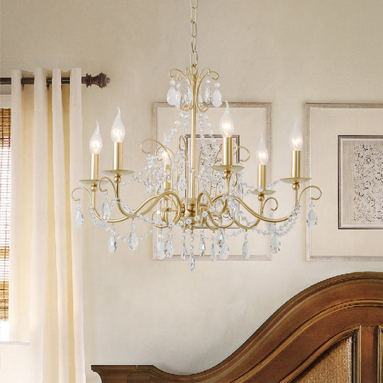 Luminaire suspendu moderne en perles de cristal avec finition champagne - 3/6 lumières - Plafonnier suspendu"

 Ce titre révisé est plus court et plus concis tout en transmettant tous les mots-clés importants à des fins de référencement.