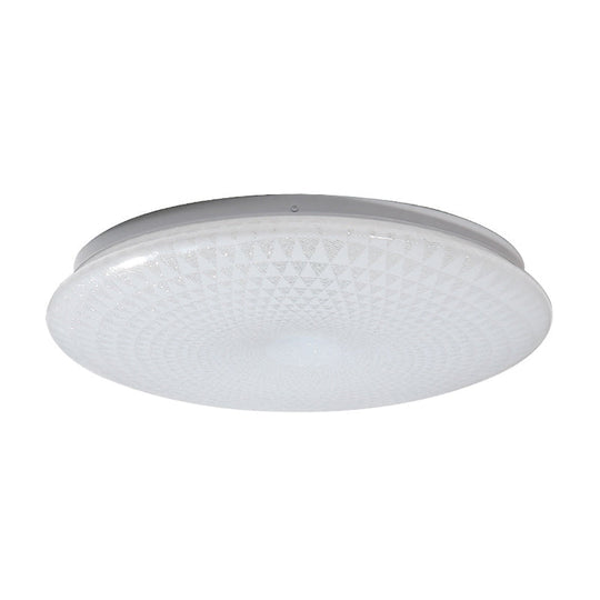 Modern Acrylic Led Ceiling Light Fixture In Warm/White/Natural – 15’/19’ Dia White / 15’