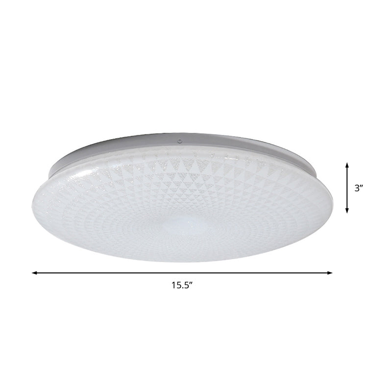 Modern Acrylic Led Ceiling Light Fixture In Warm/White/Natural 15/19 Dia