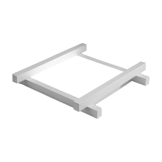 Modern Metal Led Flush Mount Lamp With Crisscross Design - Black/White 17’/21’/25’ Wide