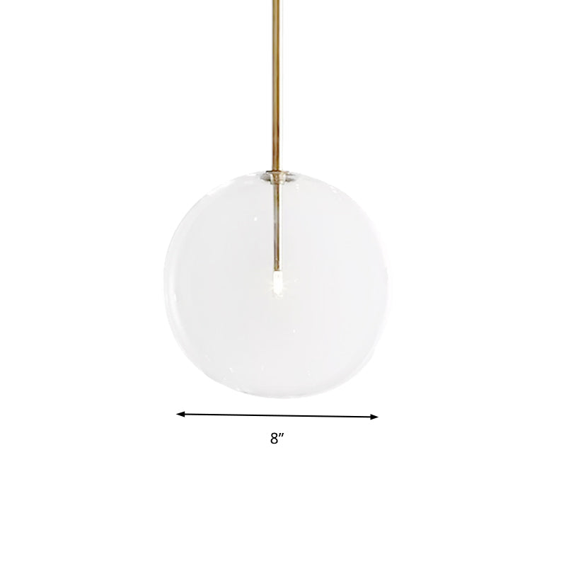 Clear Glass Led Pendant Light - Post-Modern Global Design For Dining Room 1 6’/7’/8’ Wide