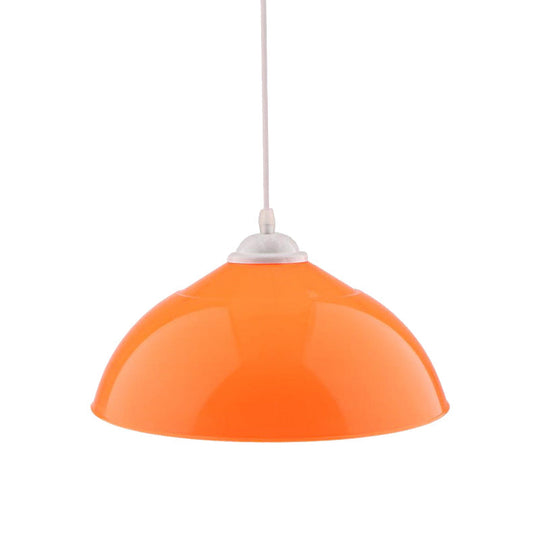 Modern Metallic Pendant Light In Polished Black/Grey - 1-Light Ceiling Hanging Fixture For Dining