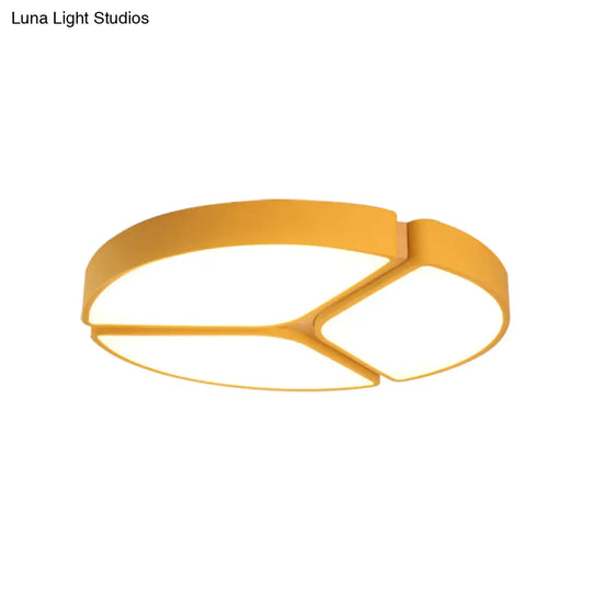 16’/19.5’/23.5’ Macaron Metallic Led Flushmount Light - Warm/White