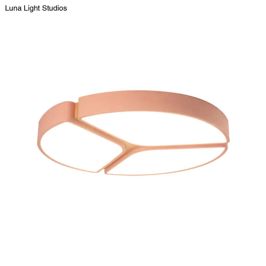 16’/19.5’/23.5’ Macaron Metallic Led Flushmount Light - Warm/White