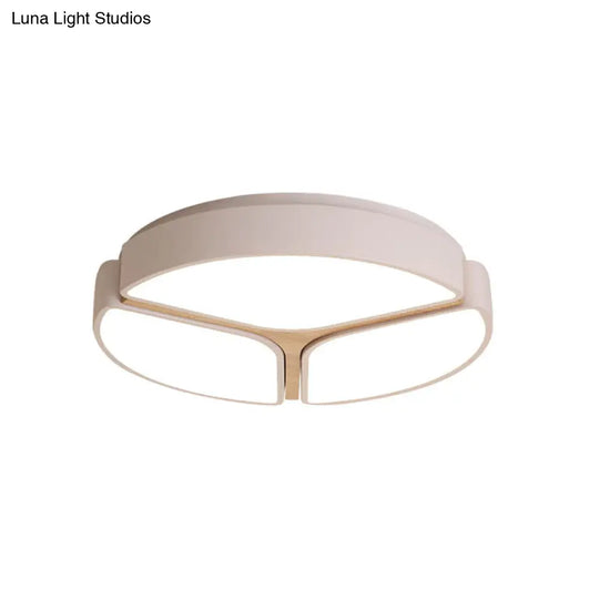 16’/19.5’/23.5’ Macaron Metallic Led Flushmount Light - Warm/White