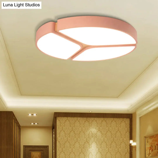 16’/19.5’/23.5’ Macaron Metallic Led Flushmount Light - Warm/White