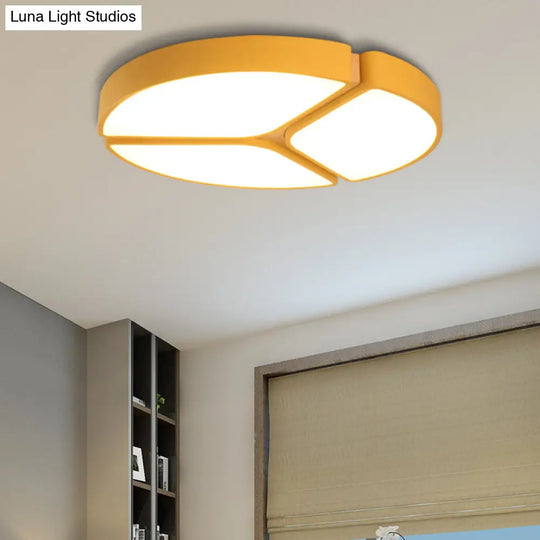16’/19.5’/23.5’ Macaron Metallic Led Flushmount Light - Warm/White