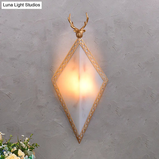 16/19 H Panel Plastic Wall Mount Traditional 1-Light Flush Lamp In White For Living Room Lighting