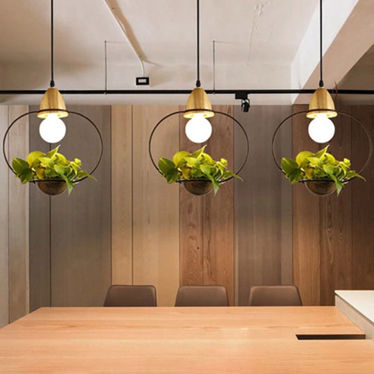 Modern Black/White Industrial Metal Led Pendant Light For Restaurant - Oval/Rectangle/Urn Design