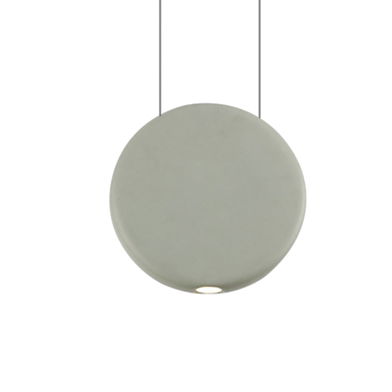 Modern Nordic Resin Pendant Lamp In Black/Grey/Green With Led Warm/White Light 3 Sizes