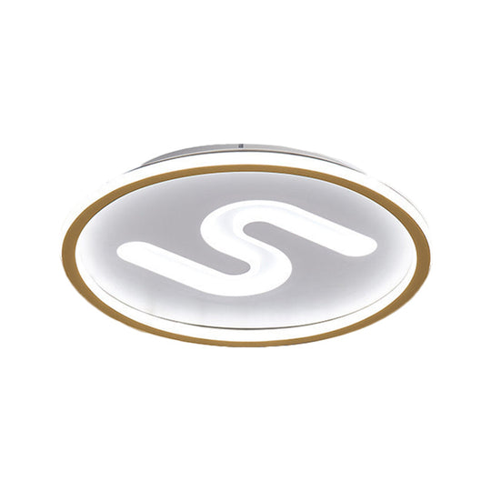 Modern Clear Glass Round Flush Mount With 9 Lights In Black/Gold And Warm/White - 16’/19.5’ Width