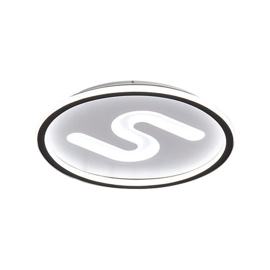 Modern Clear Glass Round Flush Mount With 9 Lights In Black/Gold And Warm/White - 16’/19.5’ Width