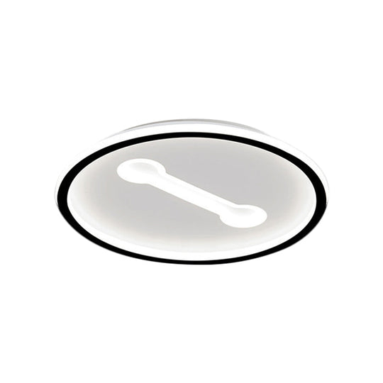 Ultra - Thin Round Metallic Flush Light Nordic Black/Gold Led Mount Fixture Warm/White 16’/19.5’ Dia