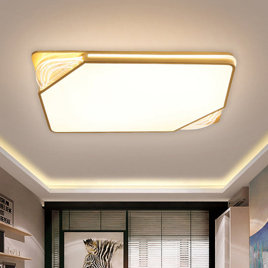Contemporary Gold Flush Mount Led Ceiling Light In Warm/White 18/21.5/35.5 Width

Or

Modern - Width
