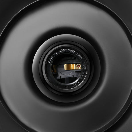 Nautical-Style Wire Guard Pendant Lighting: 10.5’/11’/14.5’ Wide Black Cone Metal Ceiling